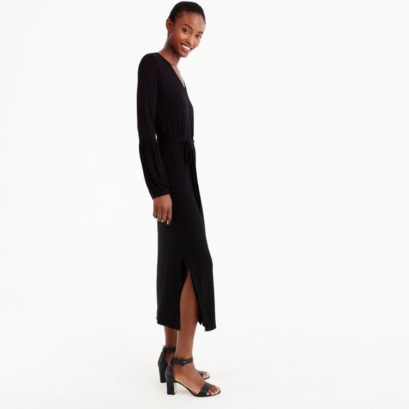 NWT Womens Size Small Universal Standard x J. Crew Balloon Sleeve Maxi Dress - Picture 3 of 7